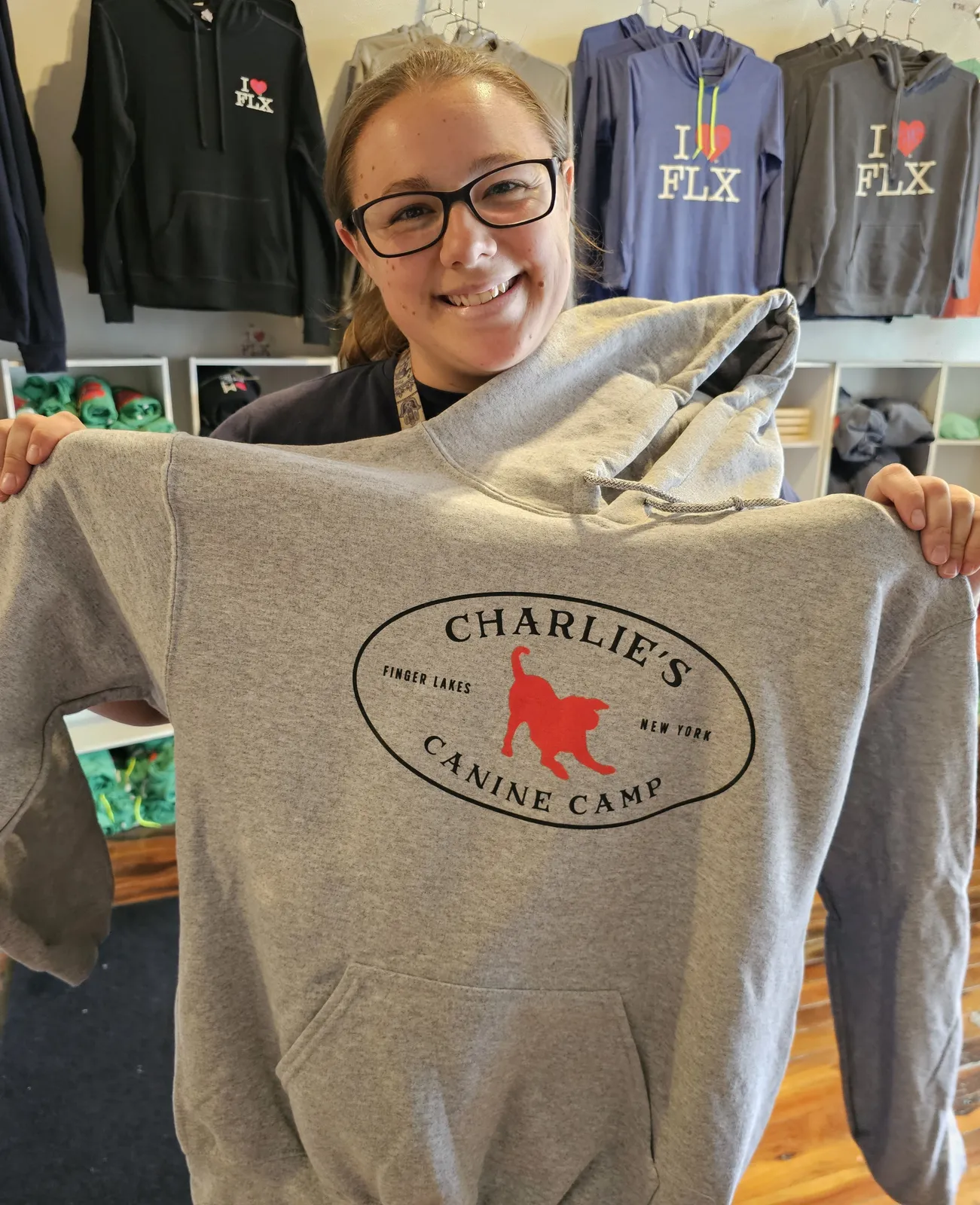 Charlie's Canine Camp hoodie