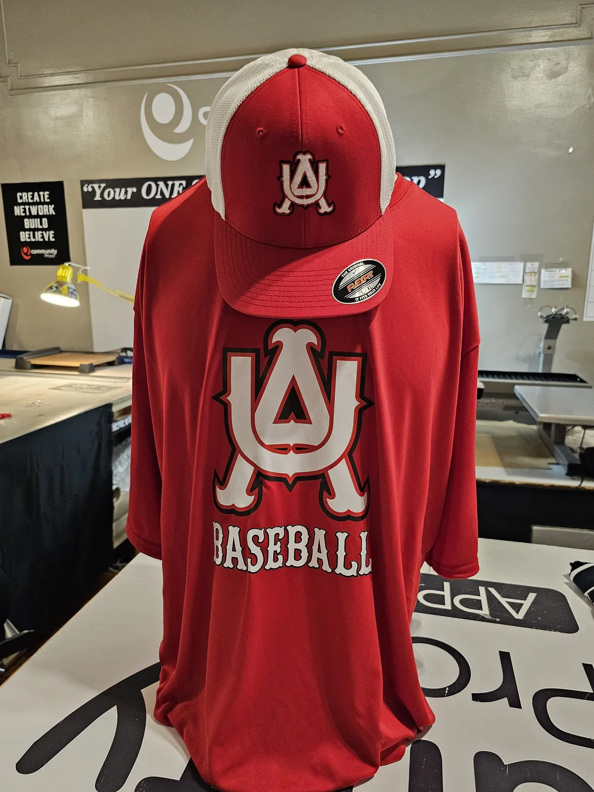 UA Baseball jersey with hat combo