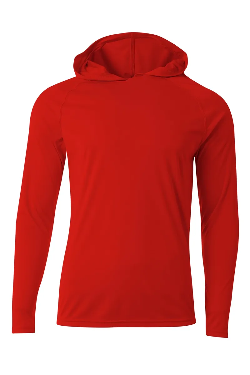 A4 Cooling Performance Long Sleeve Hooded Tee A4N3409 - additional view 2