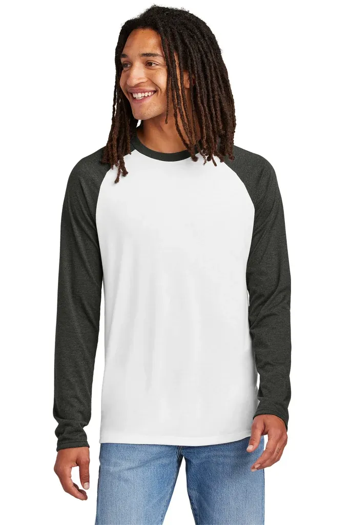 Allmade® Unisex Tri-Blend Long Sleeve Colorblock Raglan AL6009 - additional view 1