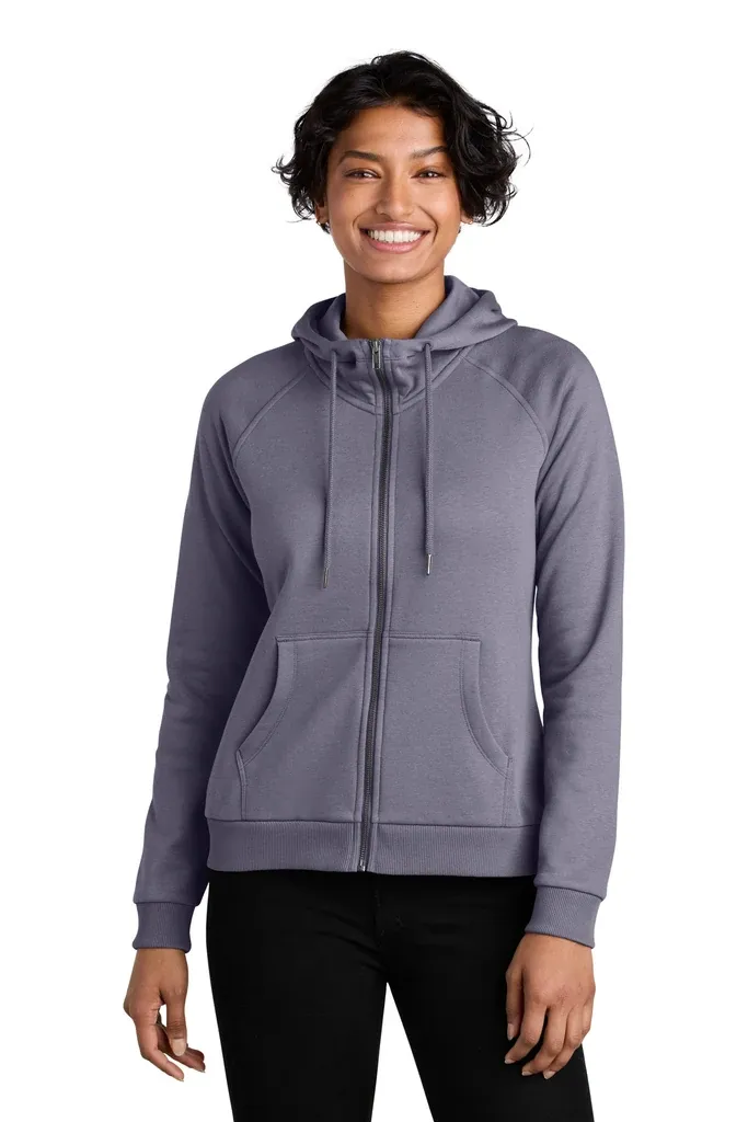 Allmade® Women's Organic CVC Fleece Full-Zip Hoodie AL5003 - additional view 3