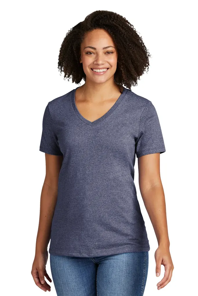 Allmade® Women's Recycled Blend V-Neck Tee AL2303 - additional view 3