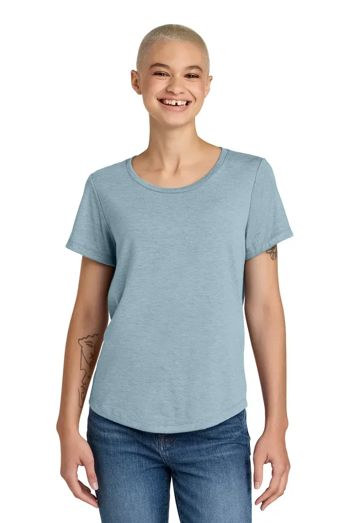 Allmade® Women's Relaxed Tri-Blend Scoop Neck Tee AL2015 - additional view 1