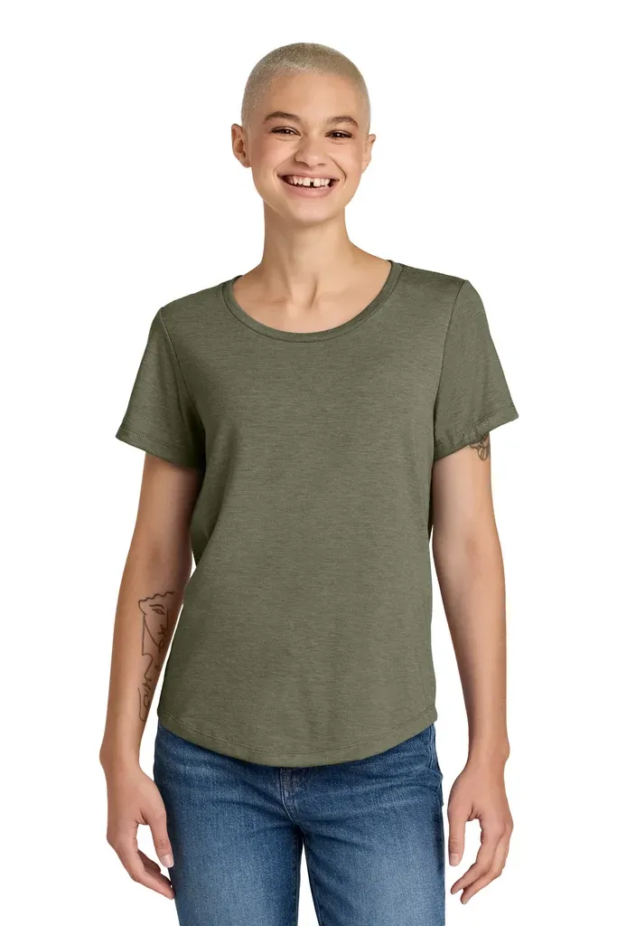 Allmade® Women's Relaxed Tri-Blend Scoop Neck Tee AL2015 - additional view 2