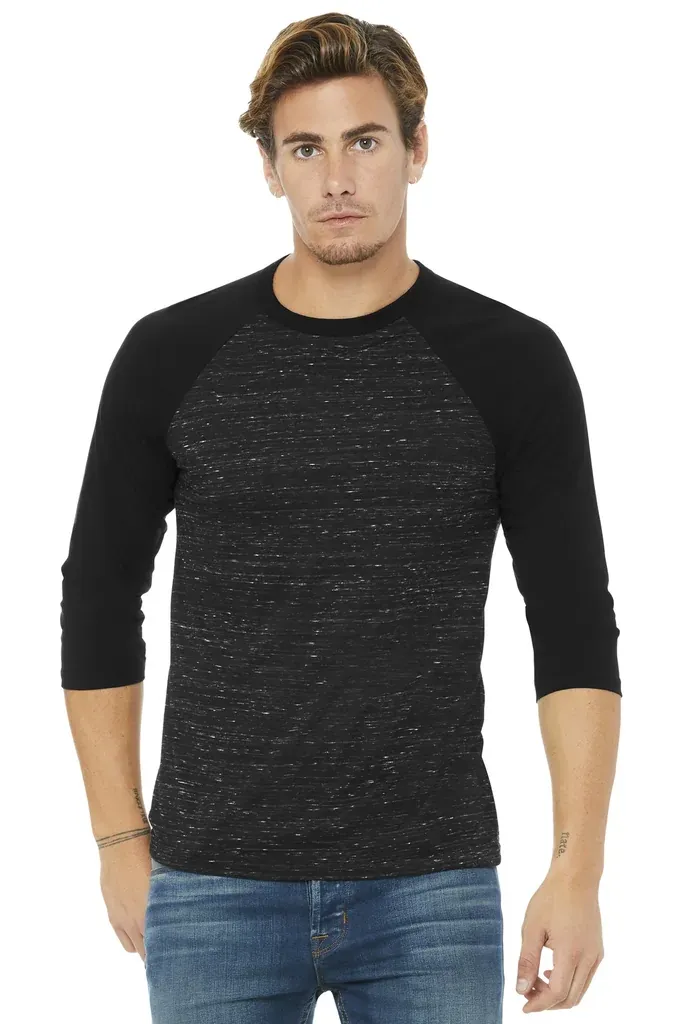 BELLA+CANVAS ® Unisex 3/4-Sleeve Baseball Tee. BC3200 - additional view 14