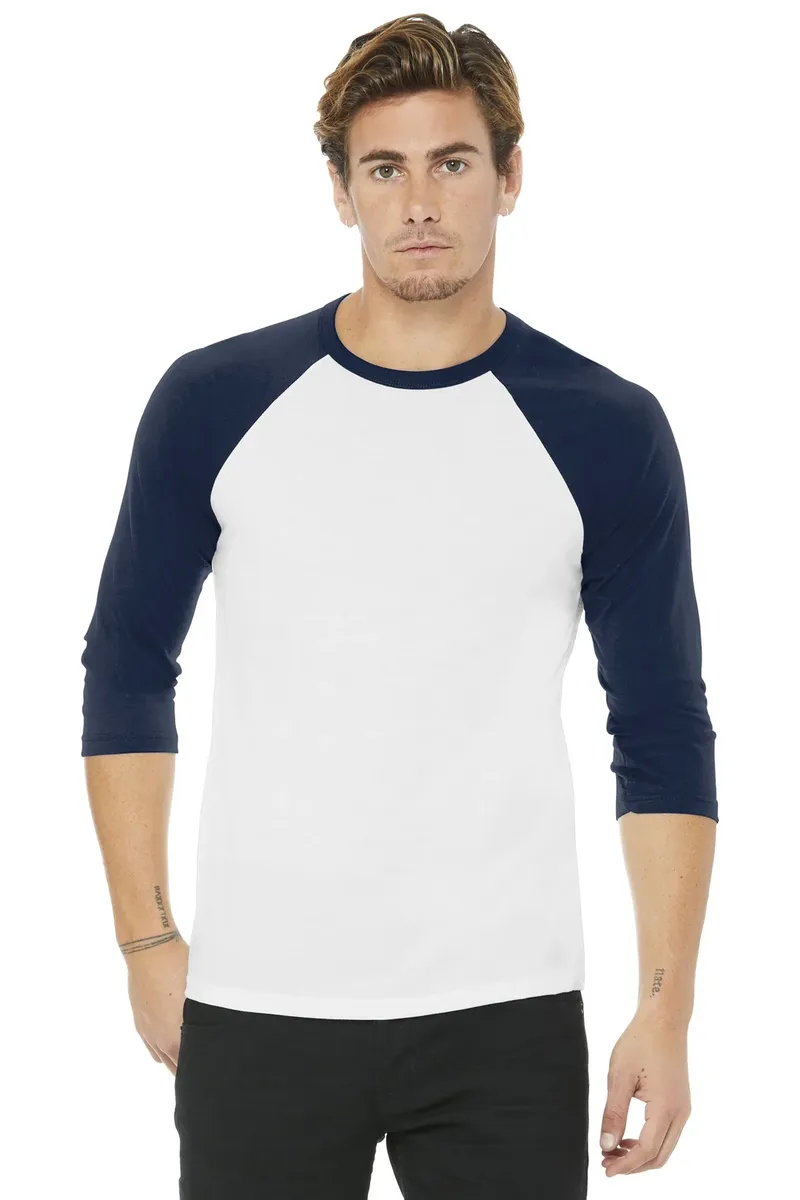 BELLA+CANVAS ® Unisex 3/4-Sleeve Baseball Tee. BC3200 - additional view 20