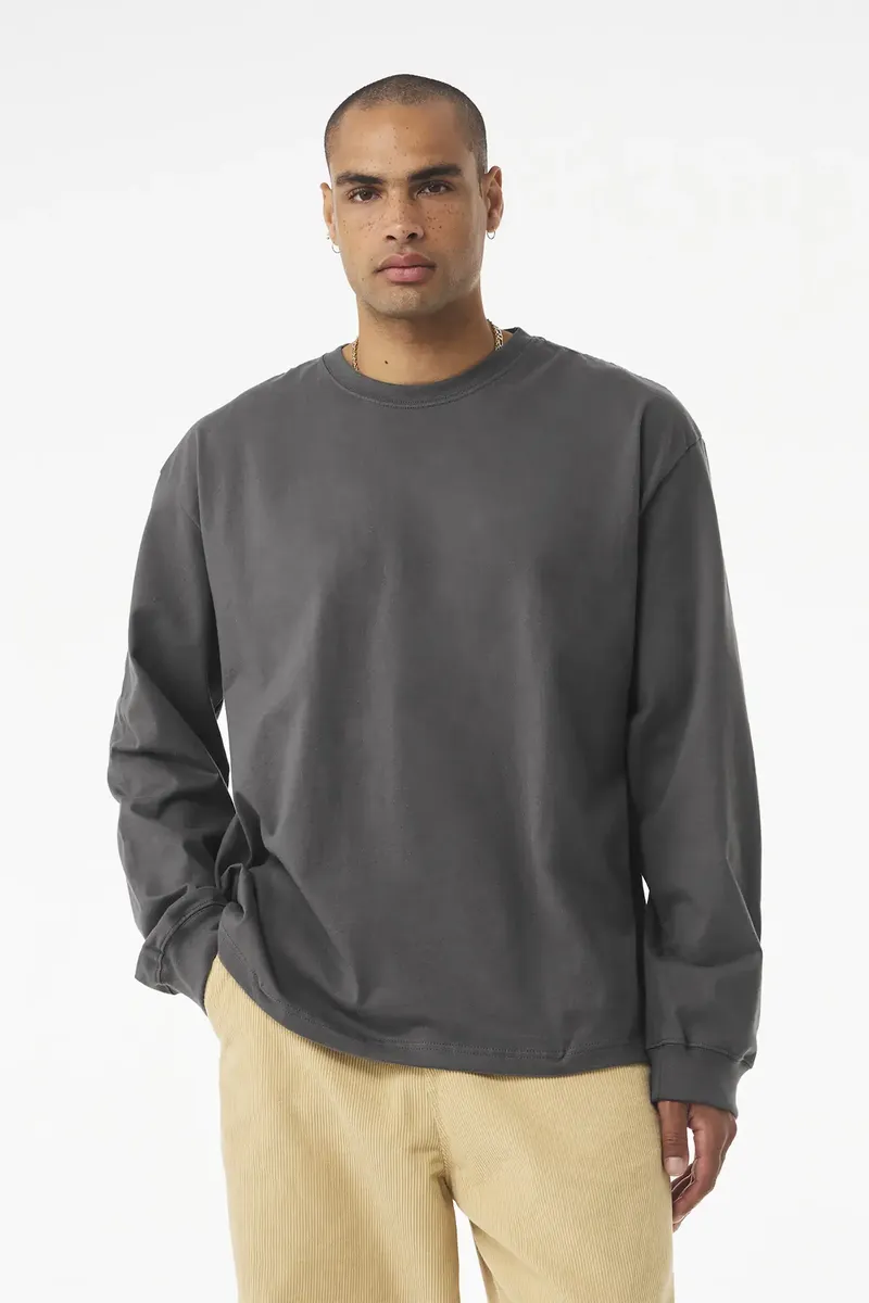 BELLA+CANVAS® Unisex 7.5-Ounce Heavyweight Long Sleeve Tee BC4651 - additional view 4