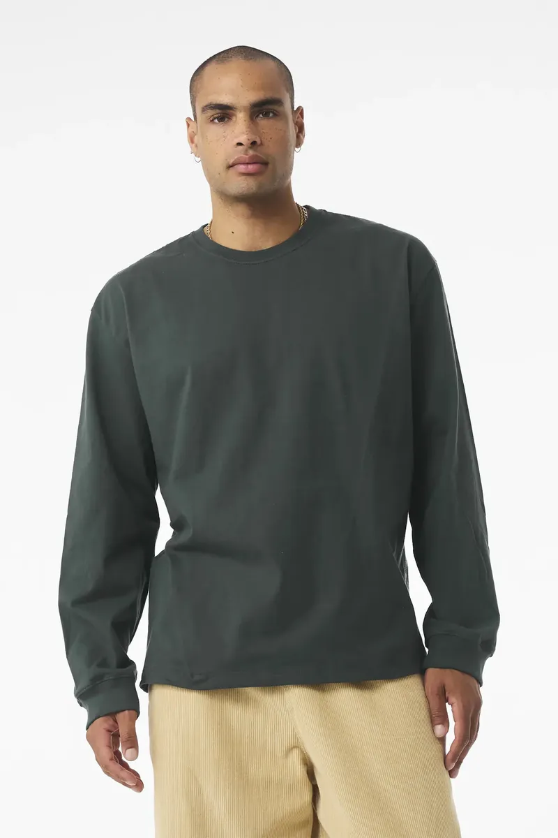 BELLA+CANVAS® Unisex 7.5-Ounce Heavyweight Long Sleeve Tee BC4651 - additional view 1