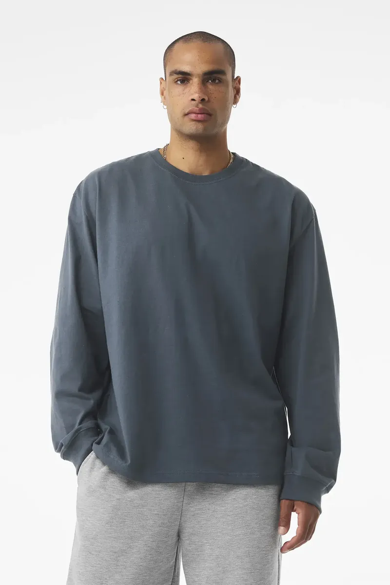 BELLA+CANVAS® Unisex 7.5-Ounce Heavyweight Long Sleeve Tee BC4651 - additional view 2