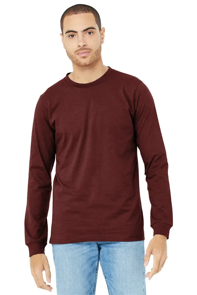 BELLA+CANVAS® Unisex Heather CVC Long Sleeve Tee BC3501CVC - additional view 5