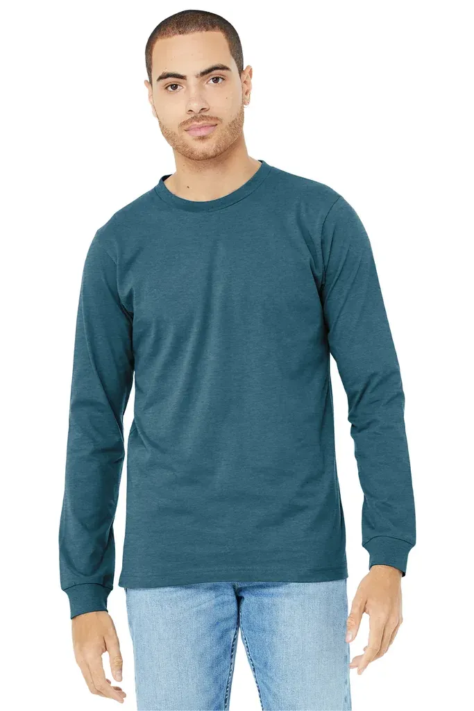 BELLA+CANVAS® Unisex Heather CVC Long Sleeve Tee BC3501CVC - additional view 8