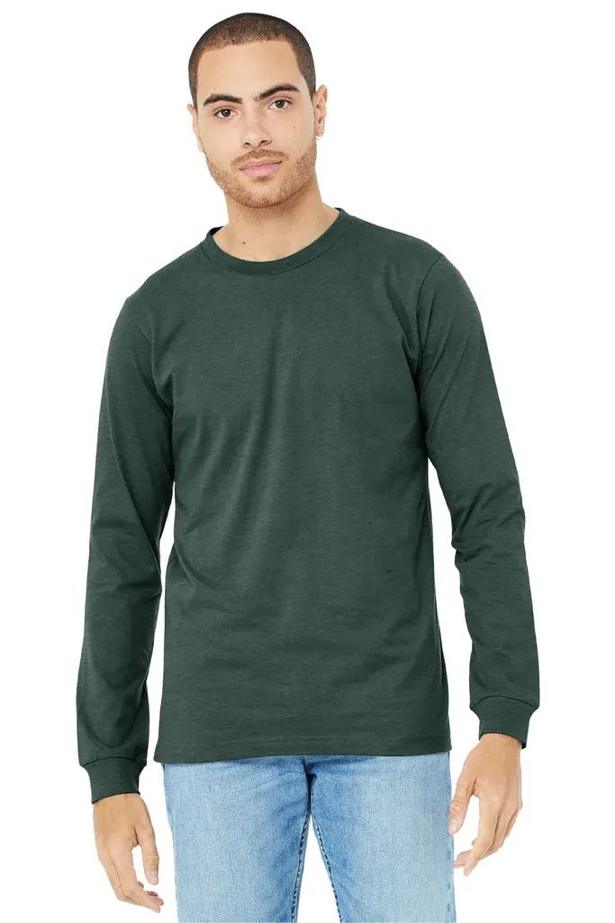 BELLA+CANVAS® Unisex Heather CVC Long Sleeve Tee BC3501CVC - additional view 18