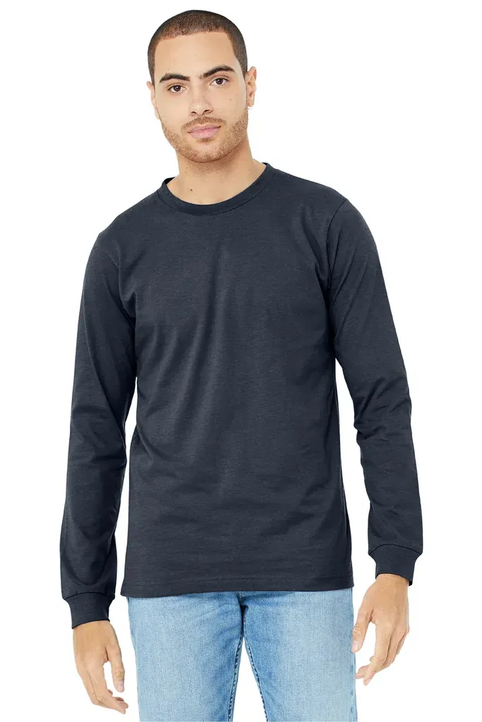 BELLA+CANVAS® Unisex Heather CVC Long Sleeve Tee BC3501CVC - additional view 3