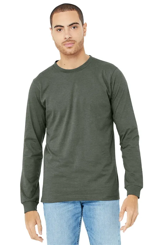 BELLA+CANVAS® Unisex Heather CVC Long Sleeve Tee BC3501CVC - additional view 6