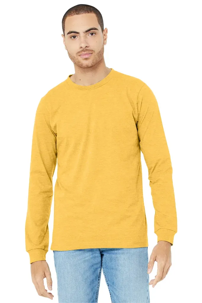 BELLA+CANVAS® Unisex Heather CVC Long Sleeve Tee BC3501CVC - additional view 4