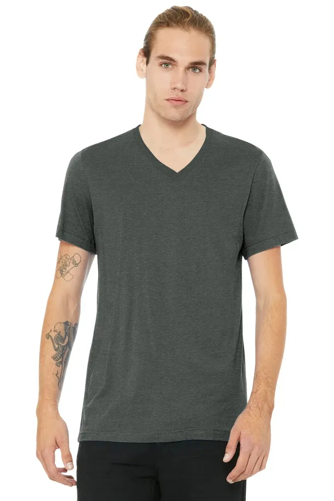 BELLA+CANVAS® Unisex Heather CVC V-Neck Tee BC3005CVC - additional view 3