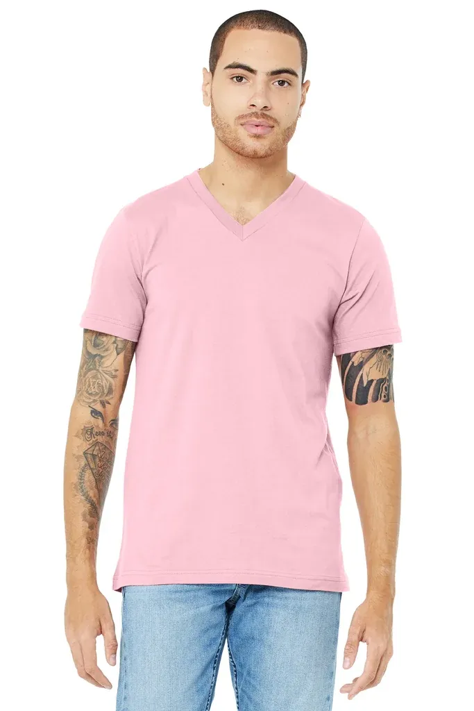 BELLA+CANVAS ® Unisex Jersey Short Sleeve V-Neck Tee. BC3005 - additional view 3