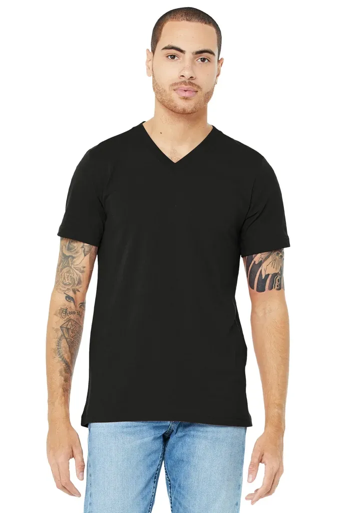 BELLA+CANVAS ® Unisex Jersey Short Sleeve V-Neck Tee. BC3005 - additional view 4