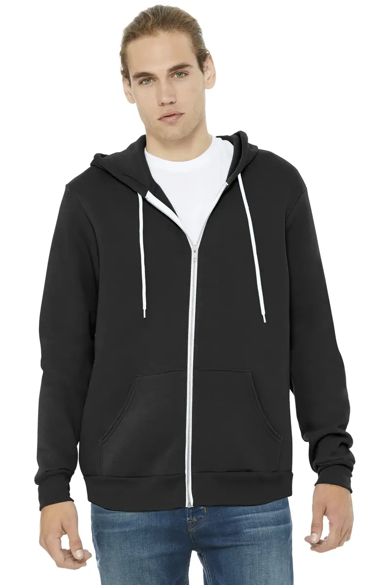 BELLA+CANVAS ® Unisex Sponge Fleece Full-Zip Hoodie. BC3739 - additional view 3