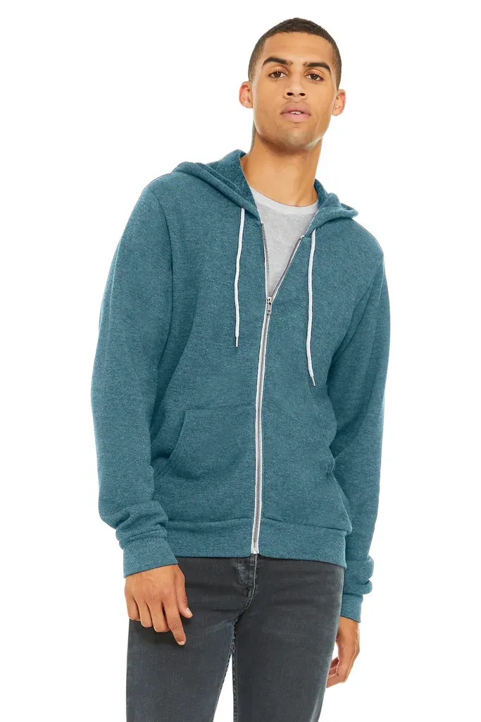 BELLA+CANVAS ® Unisex Sponge Fleece Full-Zip Hoodie. BC3739 - additional view 8