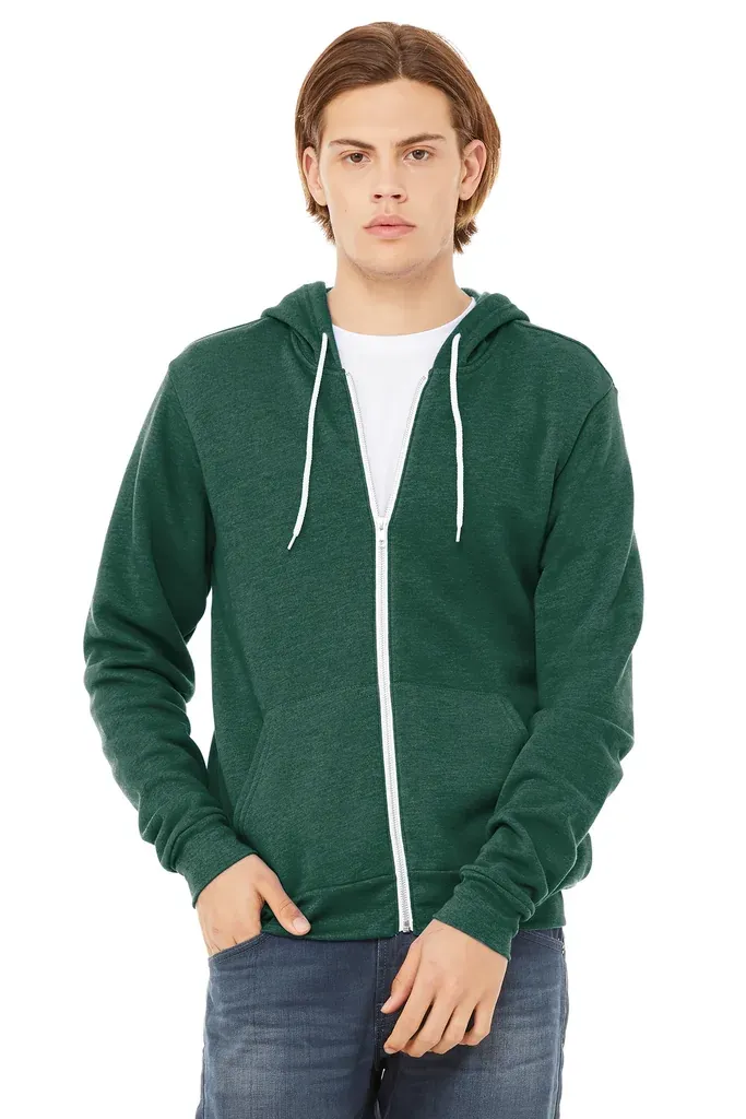 BELLA+CANVAS ® Unisex Sponge Fleece Full-Zip Hoodie. BC3739 - additional view 19