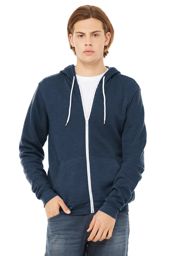 BELLA+CANVAS ® Unisex Sponge Fleece Full-Zip Hoodie. BC3739 - additional view 7