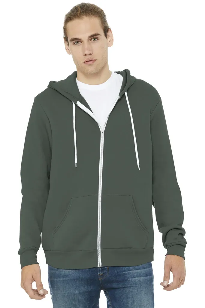 BELLA+CANVAS ® Unisex Sponge Fleece Full-Zip Hoodie. BC3739 - additional view 20