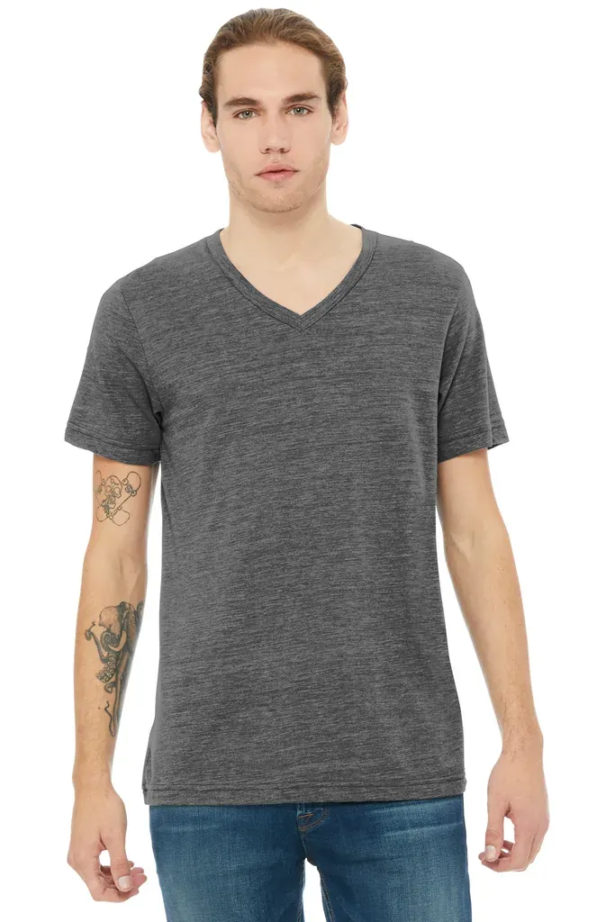 BELLA+CANVAS® Unisex Textured Jersey V-Neck Tee BC3655 - additional view 5