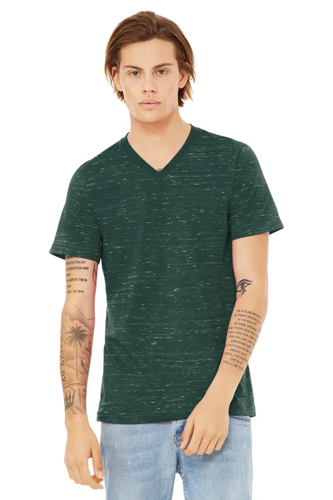 BELLA+CANVAS® Unisex Textured Jersey V-Neck Tee BC3655 - additional view 6
