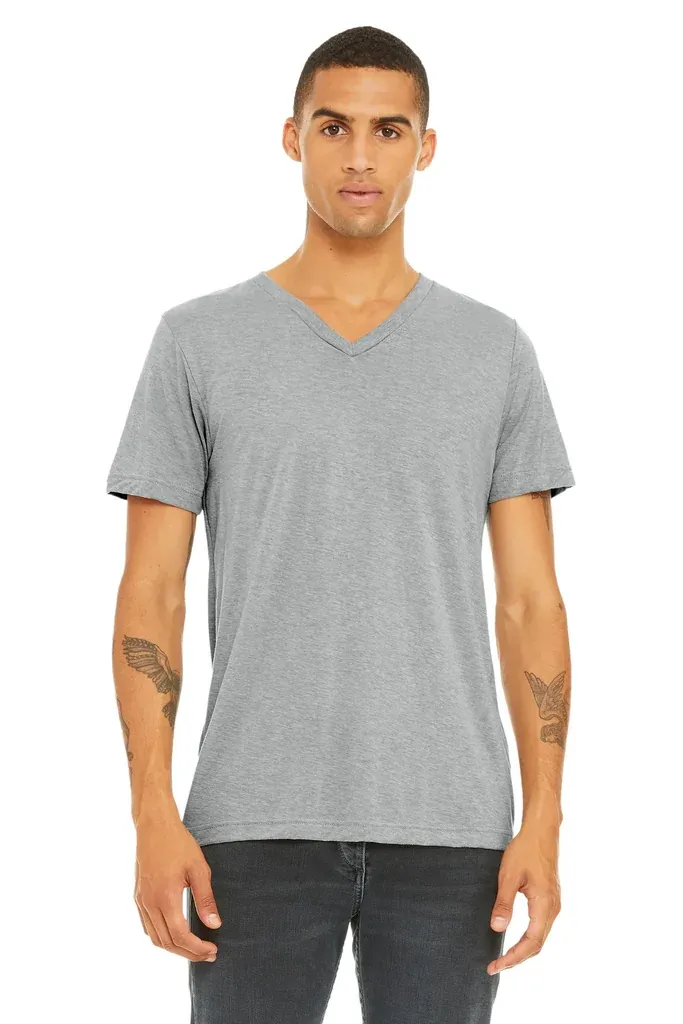 BELLA+CANVAS ® Unisex Triblend Short Sleeve V-Neck Te. BC3415 - additional view 8