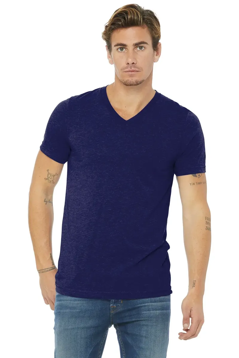 BELLA+CANVAS ® Unisex Triblend Short Sleeve V-Neck Te. BC3415 - additional view 4