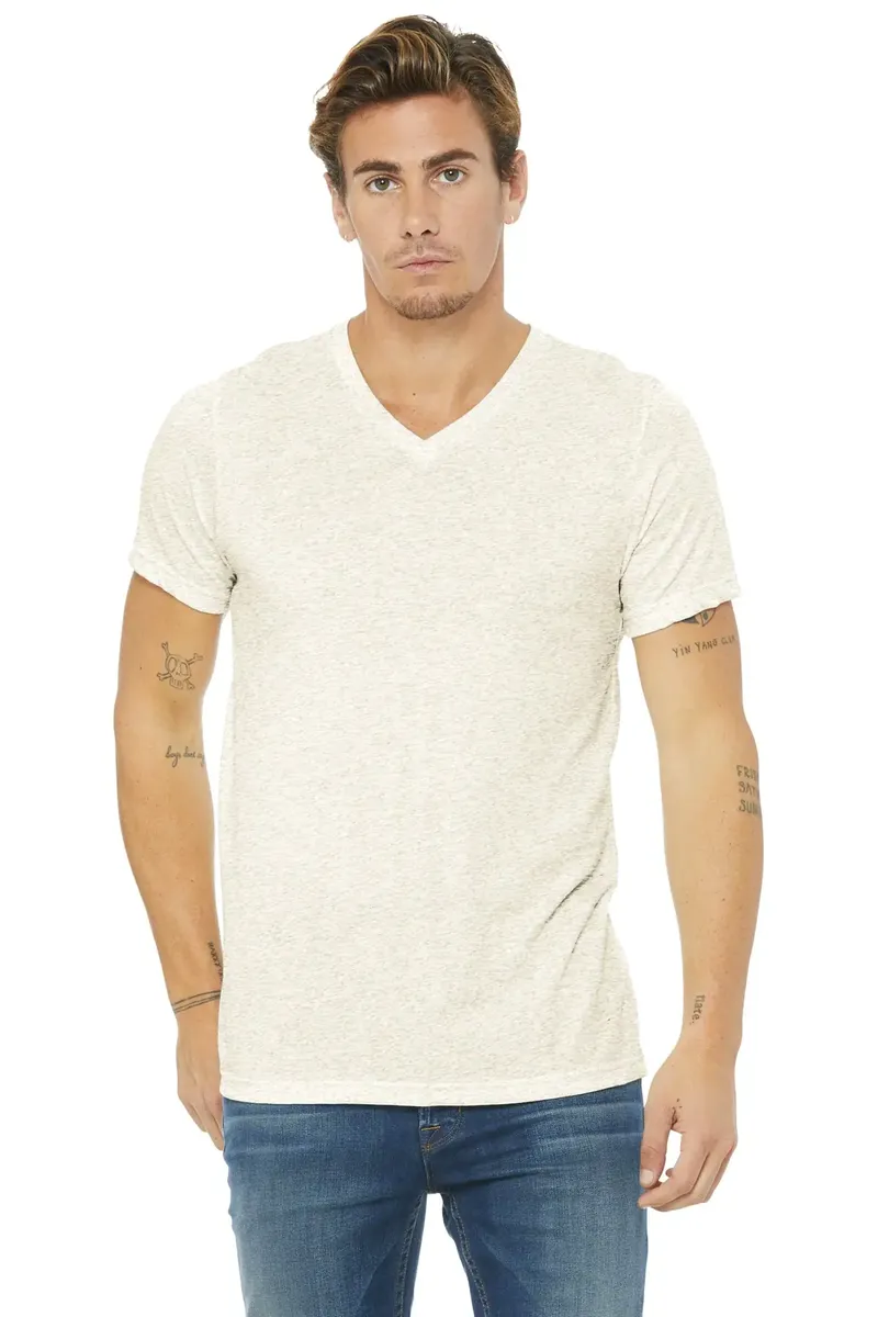 BELLA+CANVAS ® Unisex Triblend Short Sleeve V-Neck Te. BC3415 - additional view 2