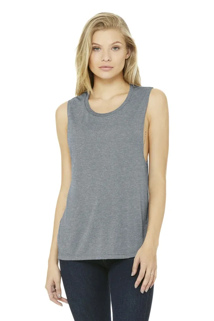 BELLA+CANVAS ® Women's Flowy Scoop Muscle Tank. BC8803 - additional view 17