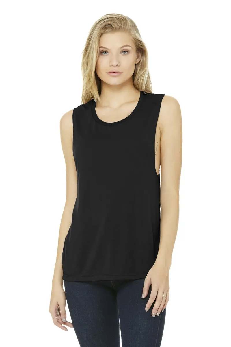 BELLA+CANVAS ® Women's Flowy Scoop Muscle Tank. BC8803 - additional view 14