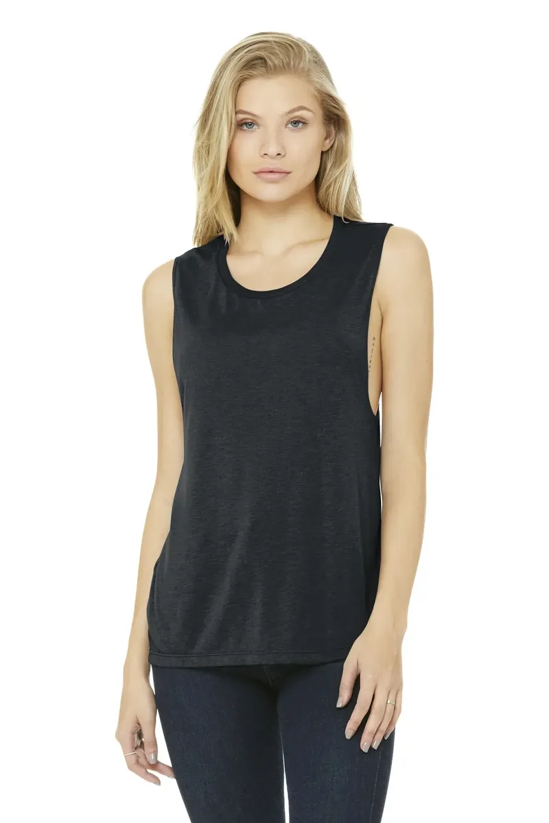 BELLA+CANVAS ® Women's Flowy Scoop Muscle Tank. BC8803 - additional view 11
