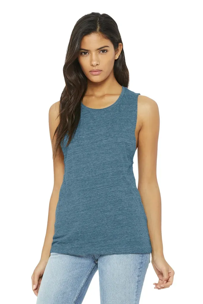 BELLA+CANVAS ® Women's Flowy Scoop Muscle Tank. BC8803 - additional view 13