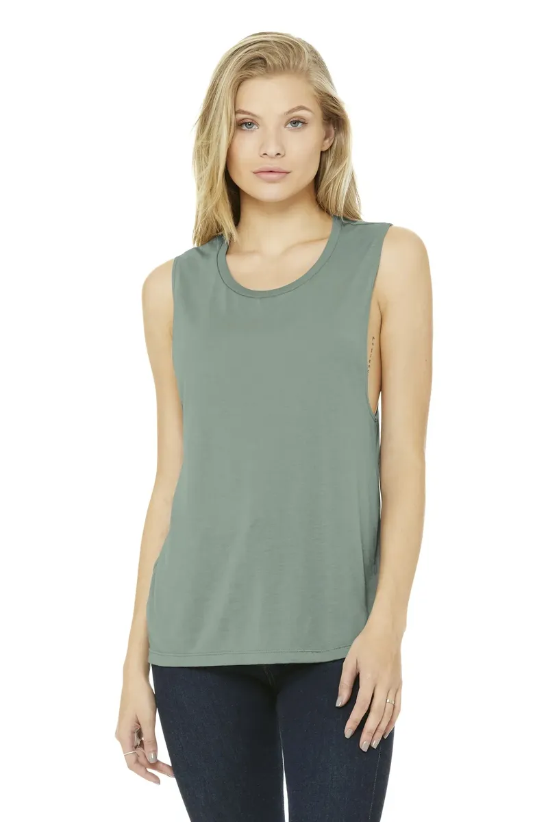 BELLA+CANVAS ® Women's Flowy Scoop Muscle Tank. BC8803 - additional view 6