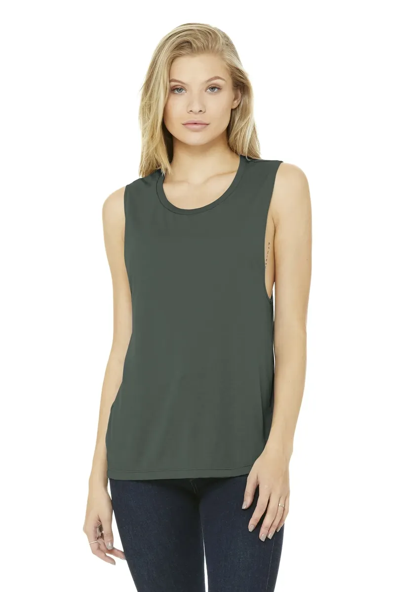 BELLA+CANVAS ® Women's Flowy Scoop Muscle Tank. BC8803 - additional view 18