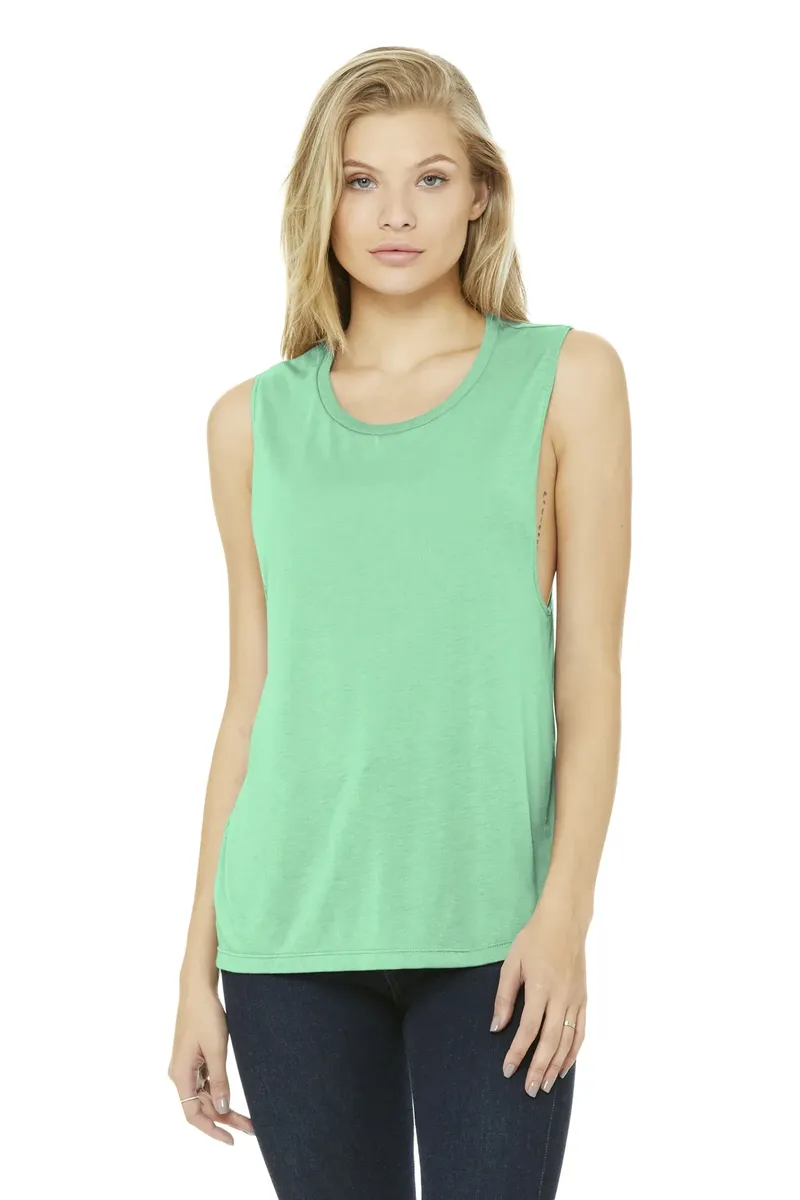 BELLA+CANVAS ® Women's Flowy Scoop Muscle Tank. BC8803 - additional view 22
