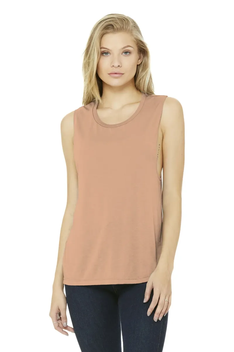 BELLA+CANVAS ® Women's Flowy Scoop Muscle Tank. BC8803 - additional view 25