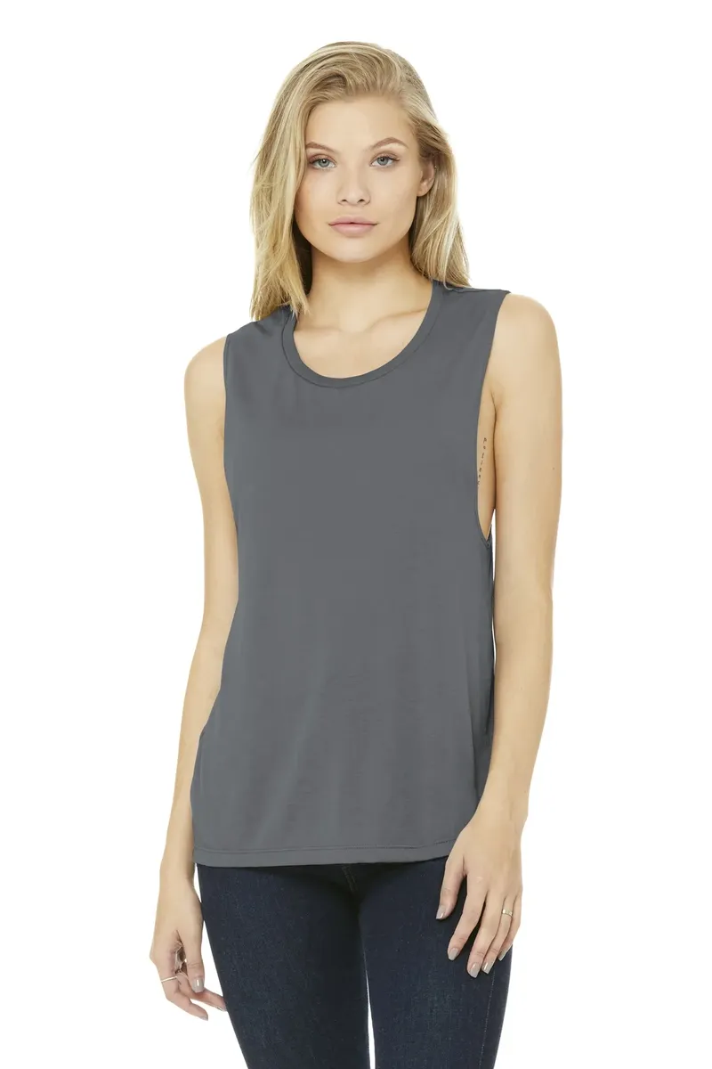 BELLA+CANVAS ® Women's Flowy Scoop Muscle Tank. BC8803 - additional view 12