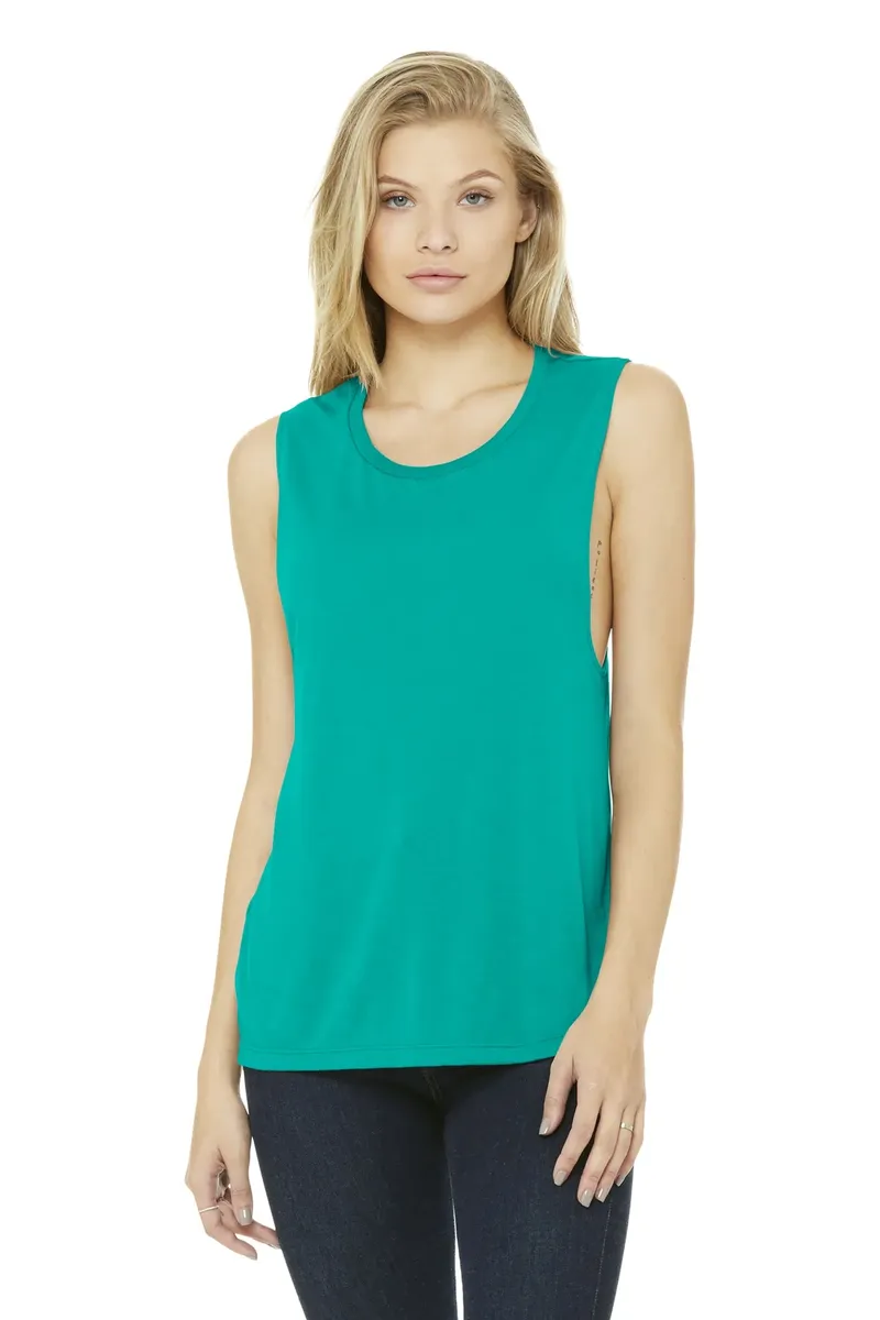BELLA+CANVAS ® Women's Flowy Scoop Muscle Tank. BC8803 - additional view 23