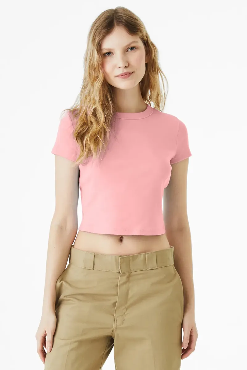 BELLA+CANVAS® Women's Micro Rib Baby Tee BC1010 - additional view 3