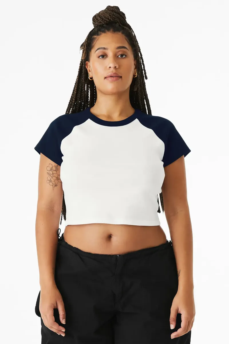 BELLA+CANVAS® Women's Micro Rib Raglan Baby Tee BC1201 - additional view 5