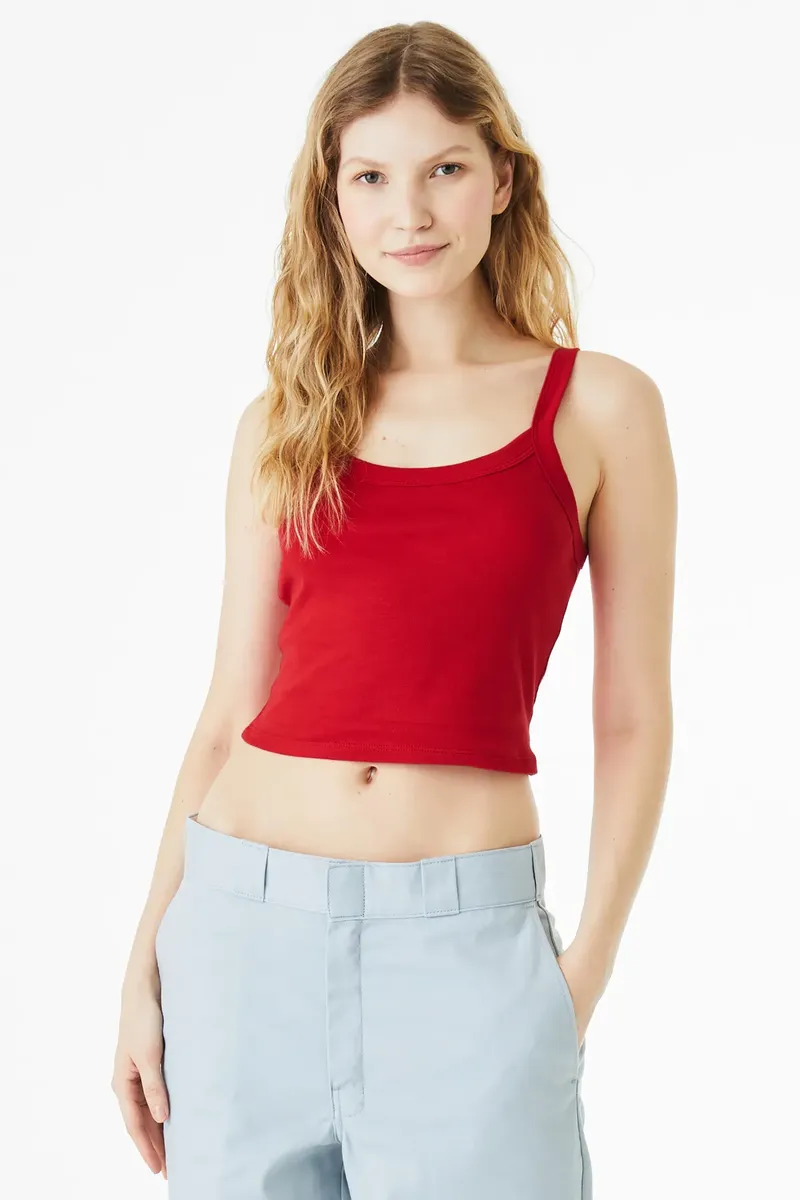 BELLA+CANVAS® Women's Micro Rib Spaghetti Strap Tank BC1012 - additional view 2