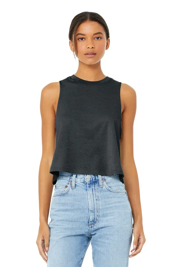 BELLA+CANVAS ® Women's Racerback Cropped Tank. BC6682 - additional view 4