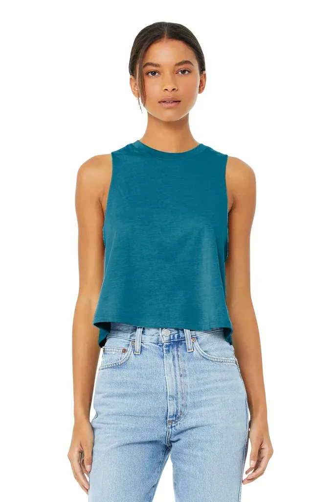 BELLA+CANVAS ® Women's Racerback Cropped Tank. BC6682 - additional view 3