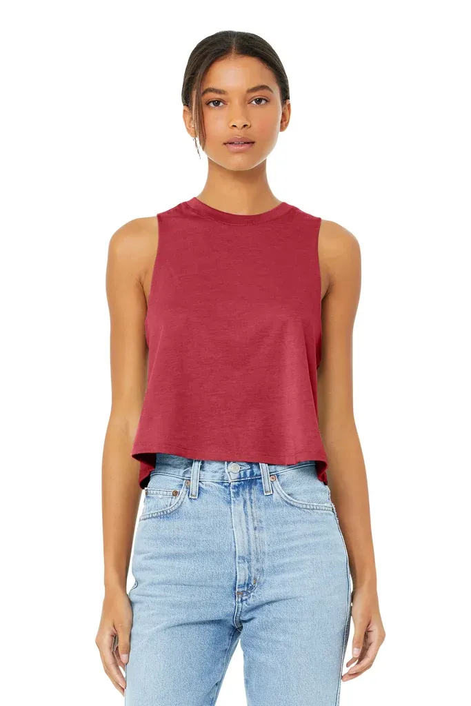 BELLA+CANVAS ® Women's Racerback Cropped Tank. BC6682 - additional view 2
