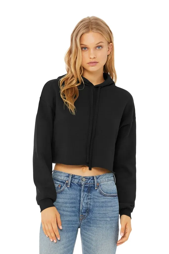 BELLA+CANVAS ® Women's Sponge Fleece Cropped Fleece Hoodie. BC7502 - additional view 5