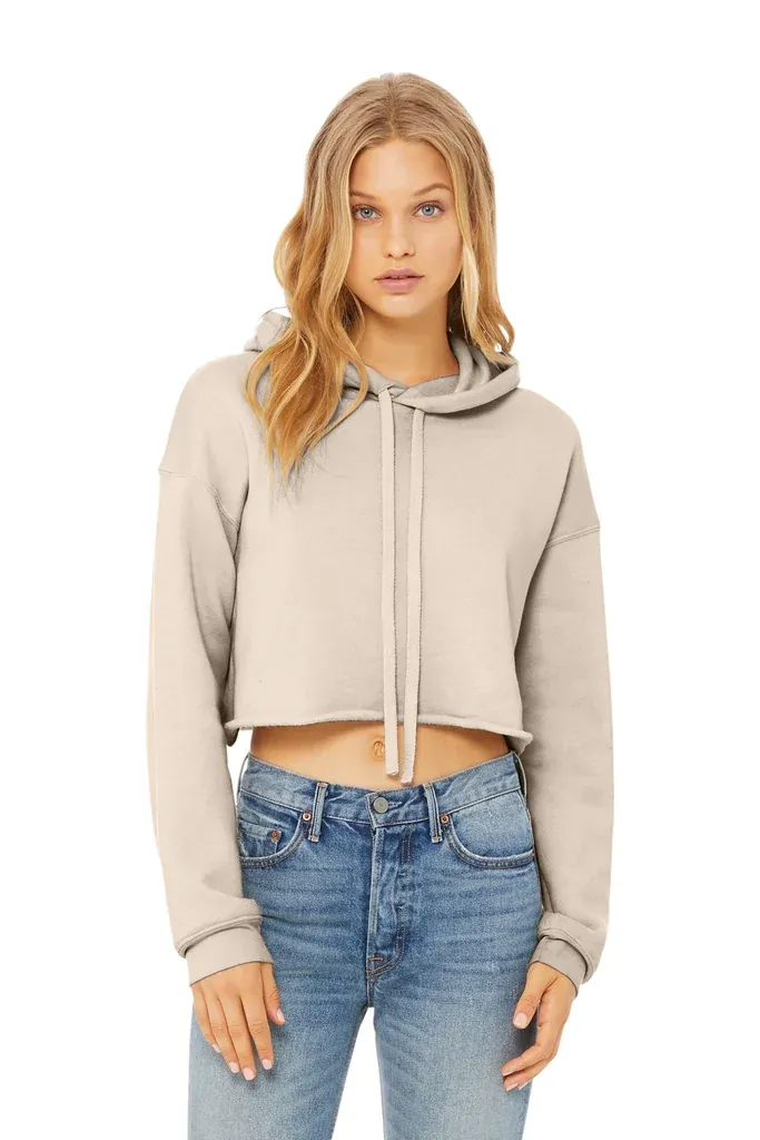 BELLA+CANVAS ® Women's Sponge Fleece Cropped Fleece Hoodie. BC7502 - additional view 4